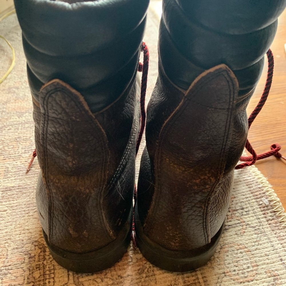 Red Wing Irish Setter Vintage Leather Boots Mens 12B Brown Shoes Footwear Rare - Picture 7 of 7